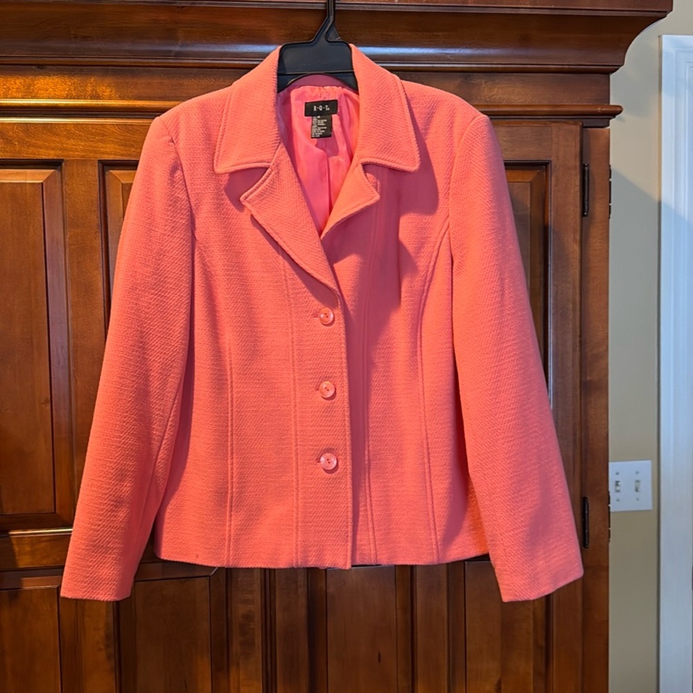 Elegant Coral Blazer by RQT size 14
